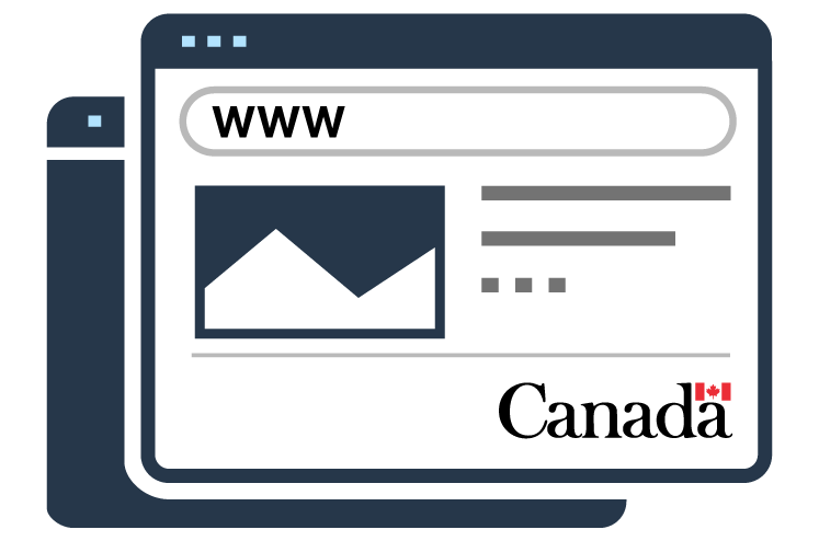 Un site Web du gouvernement du Canada comportant du texte et des images.