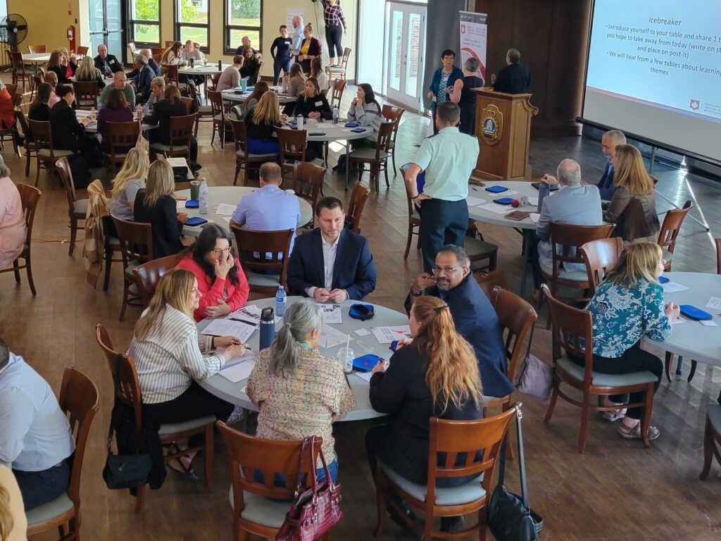 Photo of the room at the Managers Connect event in Kingston in September 2023