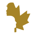 An image of the HR Council logo in gold, which depicts two faces carved into a maple leaf.